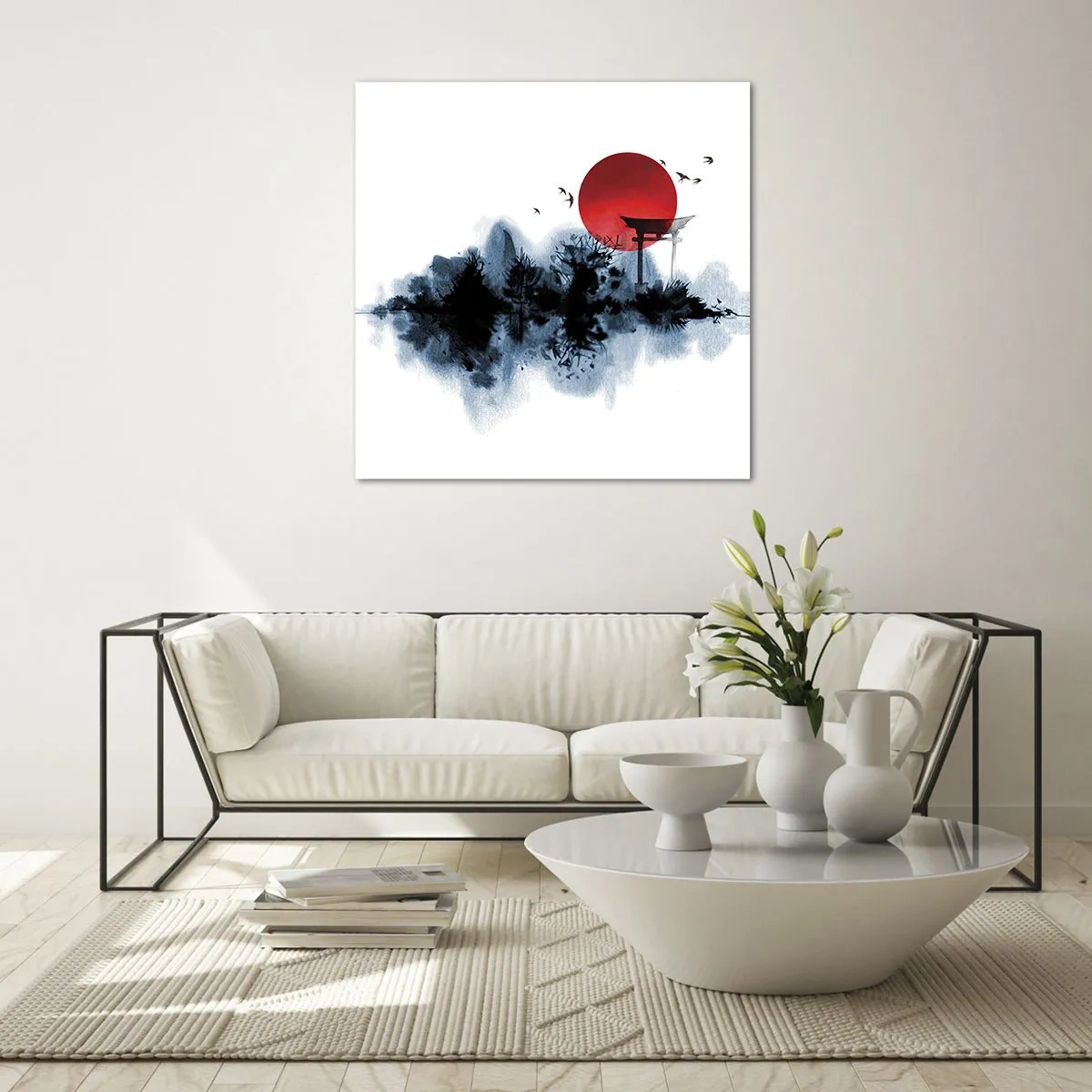 Impression sur verre - Image sur verre - Vue japonnaise - 30x30 cm