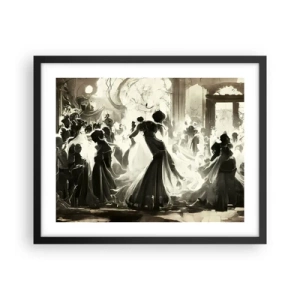 Affiche dans un cadre noir - Poster - La grande mascarade - 50x40 cm