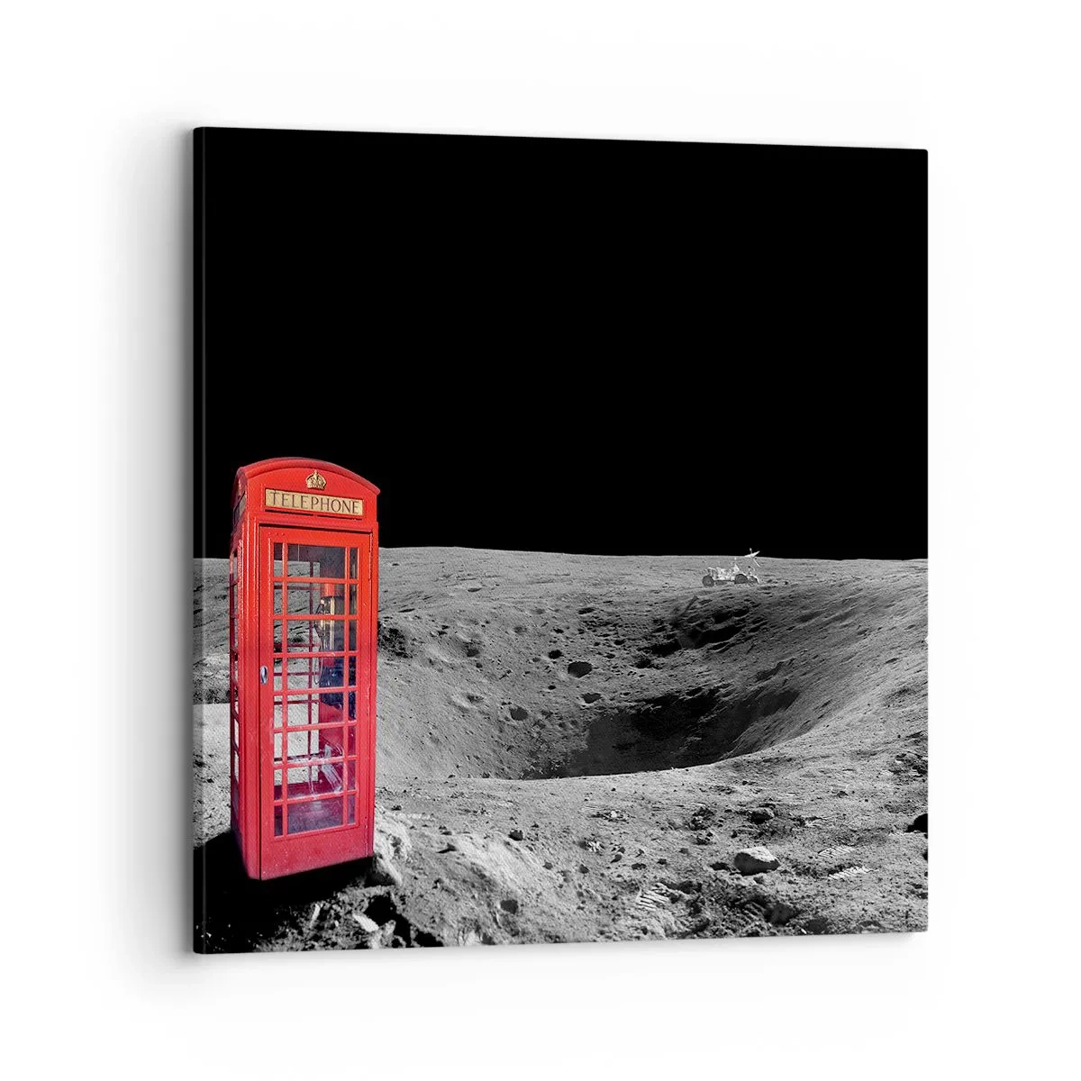 Impression sur toile - Image sur toile - Une blague cosmique - 70x70 cm