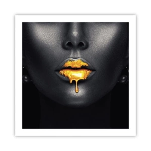 Affiche - Poster - Bouche d'or - 60x60 cm