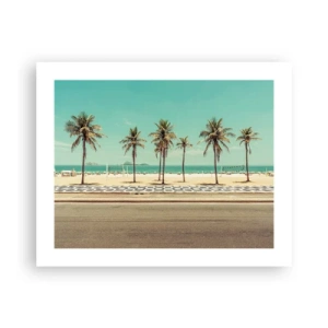 Affiche - Poster - Gardien de plage - 50x40 cm