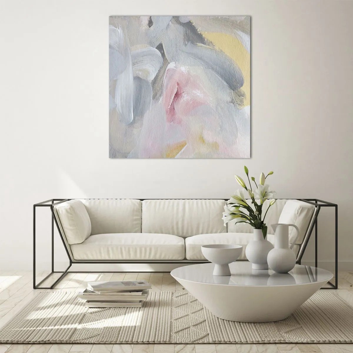 Impression sur verre - Image sur verre - Dans un monde pastel - 60x60 cm