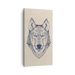 Impression sur toile - Image sur toile - Un alpha au regard pénétrant - 55x100 cm