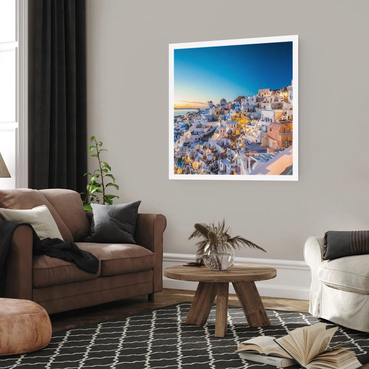 Affiche - Poster - L'essence de la grecque - 60x60 cm