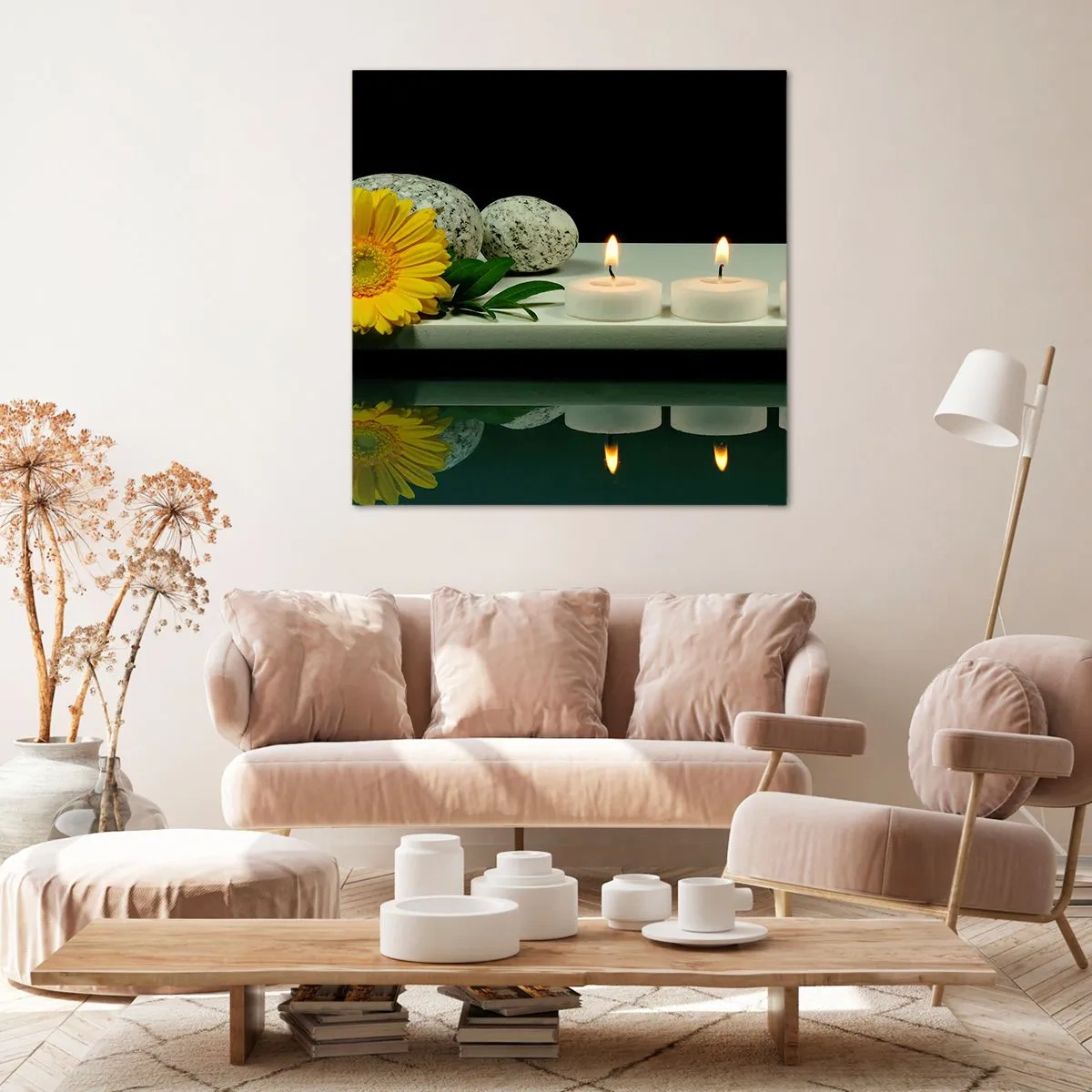 Impression sur toile - Image sur toile - Apaisement des sens - 40x40 cm