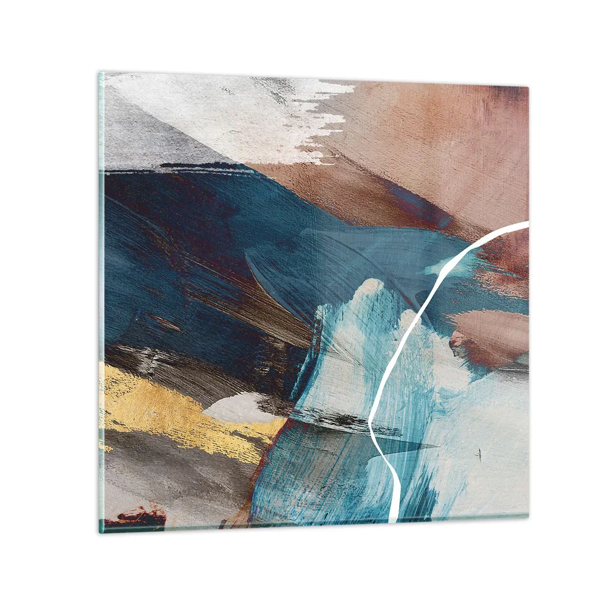 Impression sur verre - Image sur verre - Avec panache et énergie - 30x30 cm