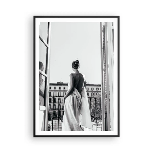 Affiche dans un cadre noir - Poster - Eveil des pensées - 70x100 cm