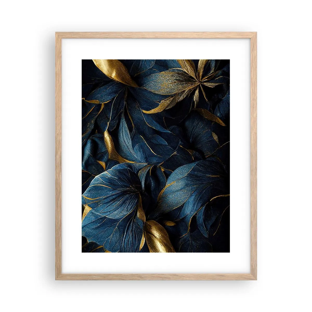 Affiche dans un chêne clair - Poster - Des dessous dorés - 40x50 cm