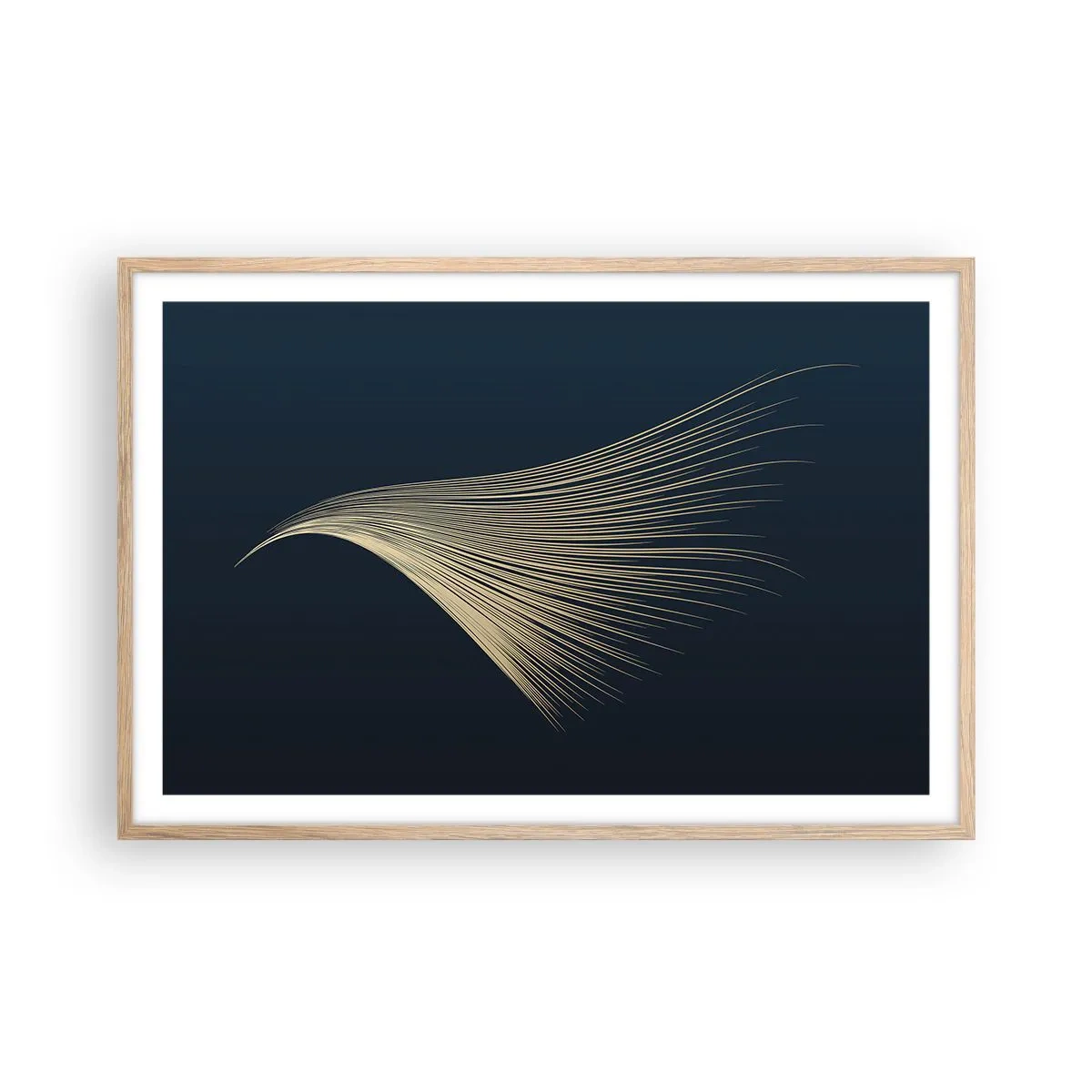Affiche dans un chêne clair - Poster - Comme les cheveux d'un ange - 91x61 cm