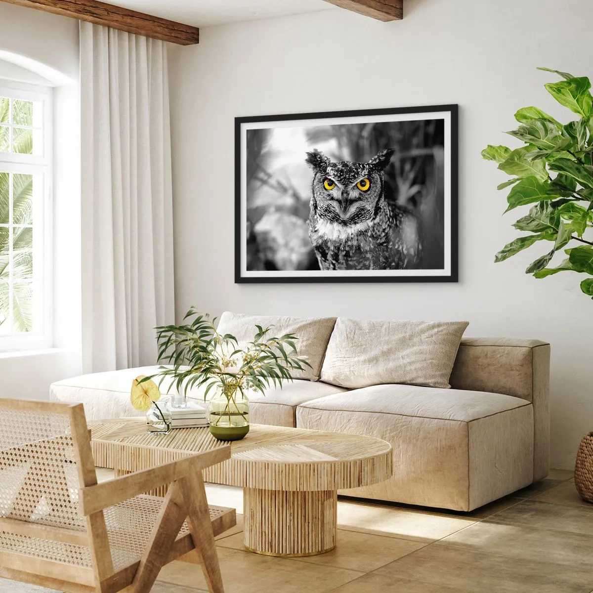 Affiche dans un cadre noir - Poster - Rien ne se cachera - 50x40 cm