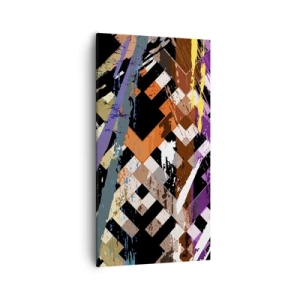 Impression sur toile - Image sur toile - Se mettre au carré - 55x100 cm