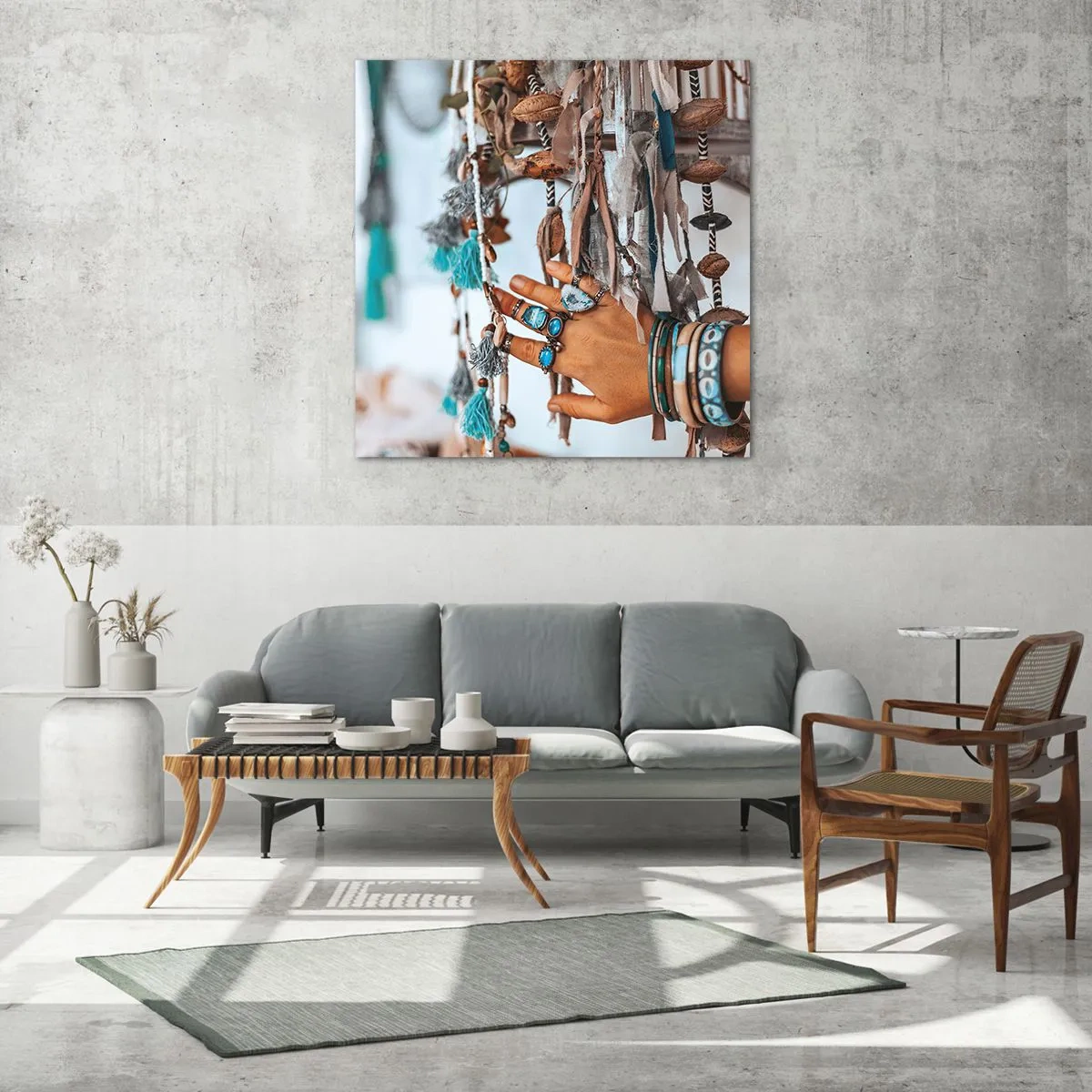 Impression sur verre - Image sur verre - Trésor local - 70x70 cm