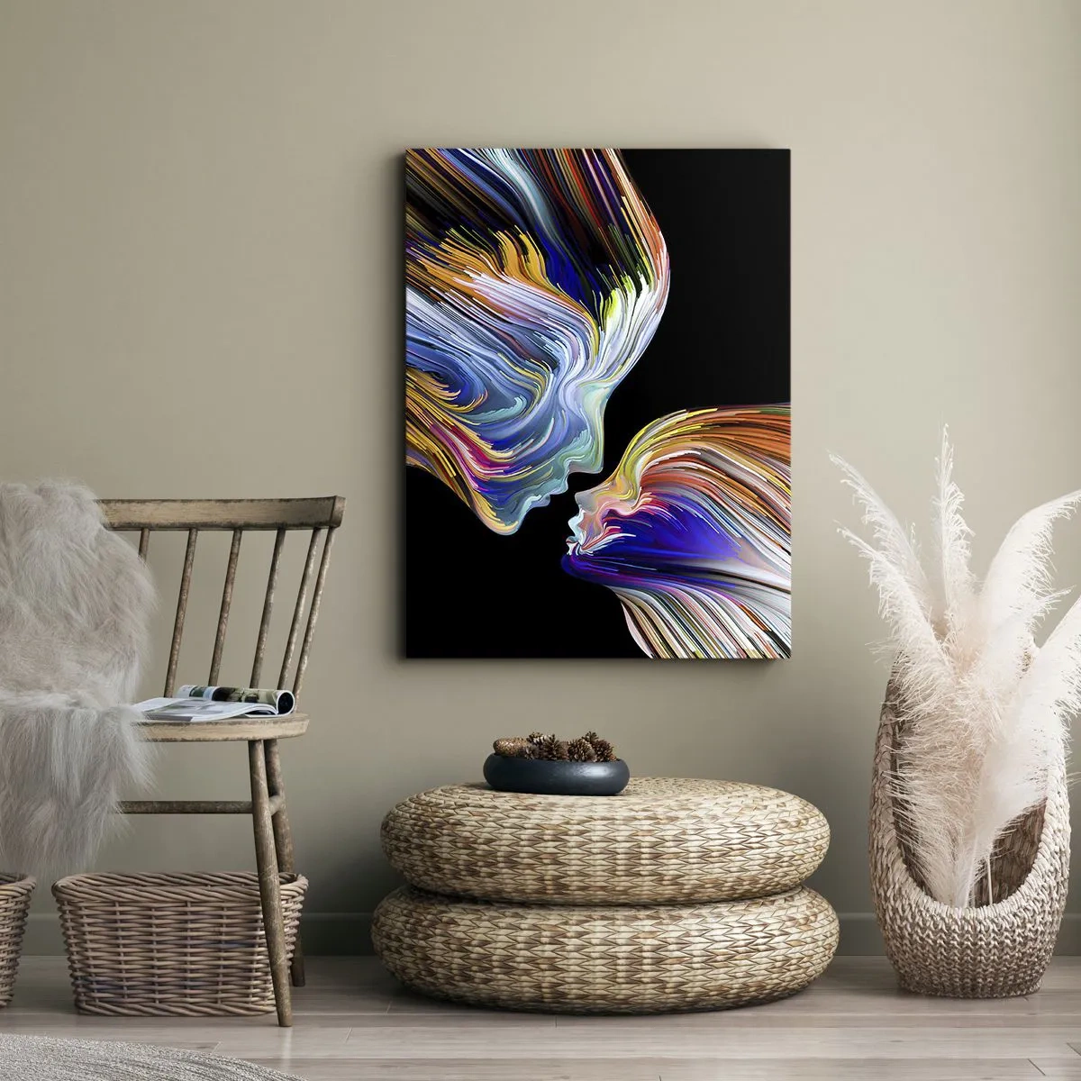 Impression sur toile - Image sur toile - Une fusion d'énergie et de lumière - 45x80 cm