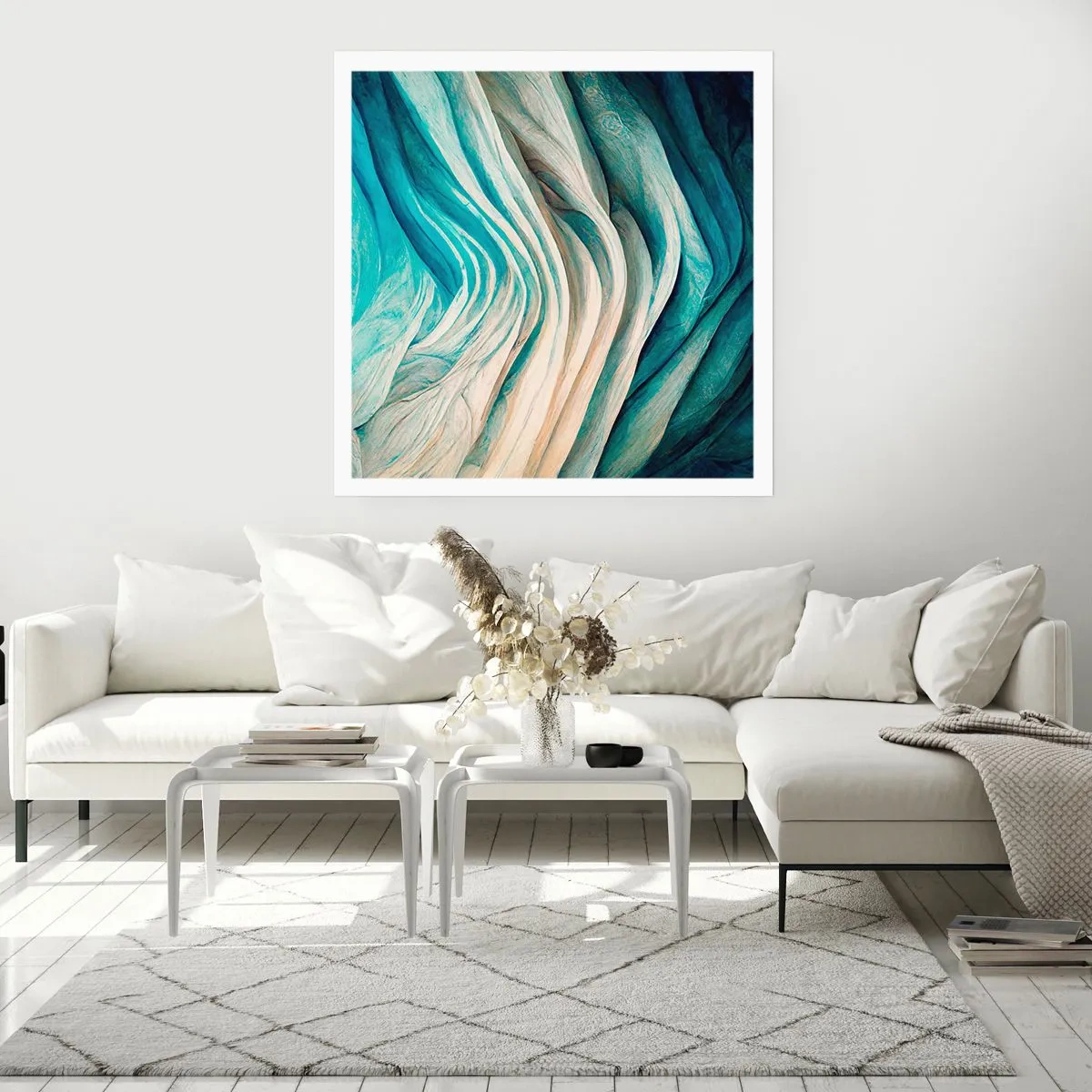 Affiche - Poster - Insatiabilité bleue - 60x60 cm