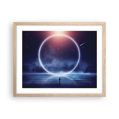 Affiche dans un chêne clair - Poster - Ils sont déjà là... - 50x40 cm