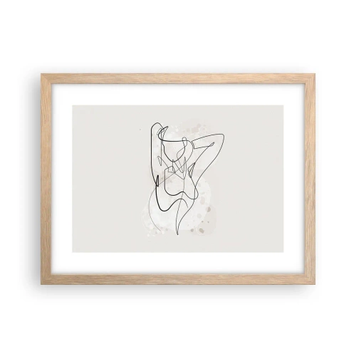 Affiche dans un chêne clair - Poster - L'art de la séduction - 40x30 cm