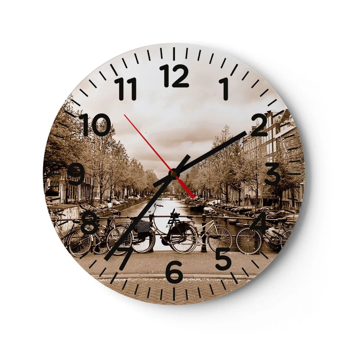 Horloge murale - Pendule murale - Ambiance hollandaise - 40x40 cm