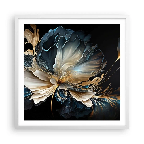 Affiche dans un cadre blanc - Poster - Fleur de fougère de conte de fées - 60x60 cm