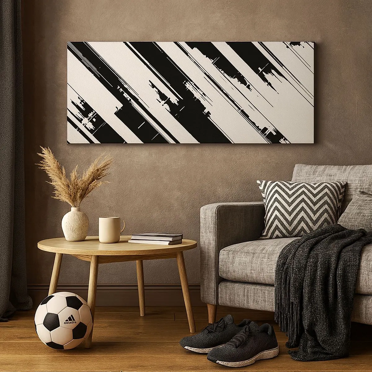 Impression sur toile - Image sur toile - Une composition intense et dynamique - 100x40 cm