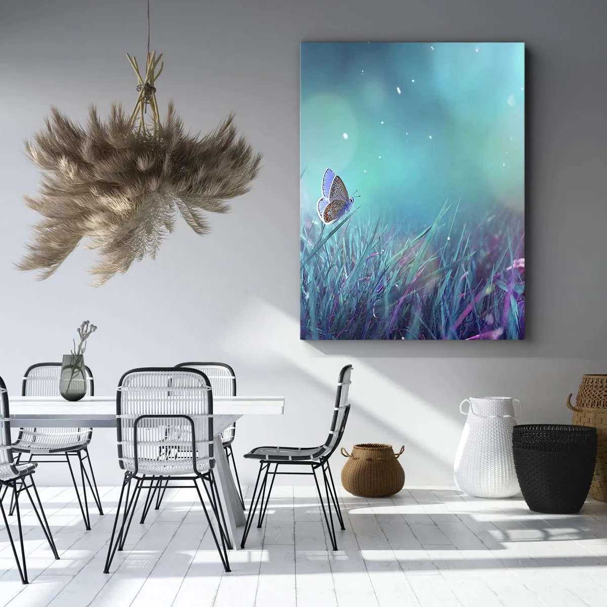 Impression sur toile - Image sur toile - La vie secrète de la prairie - 55x100 cm