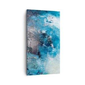 Impression sur toile - Image sur toile - Rhapsodie en bleu - 45x80 cm