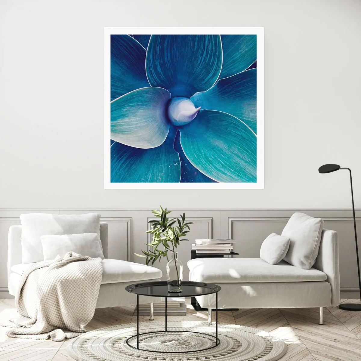 Affiche - Poster - Le bleu du ciel - 30x30 cm