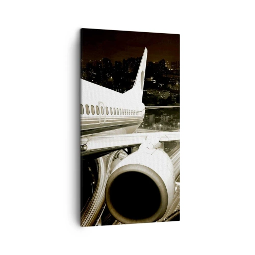 Impression sur toile - Image sur toile - Vole dans la nuit - 45x80 cm