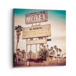 Impression sur toile - Image sur toile - Ici, le temps s'est arrêté - 30x30 cm