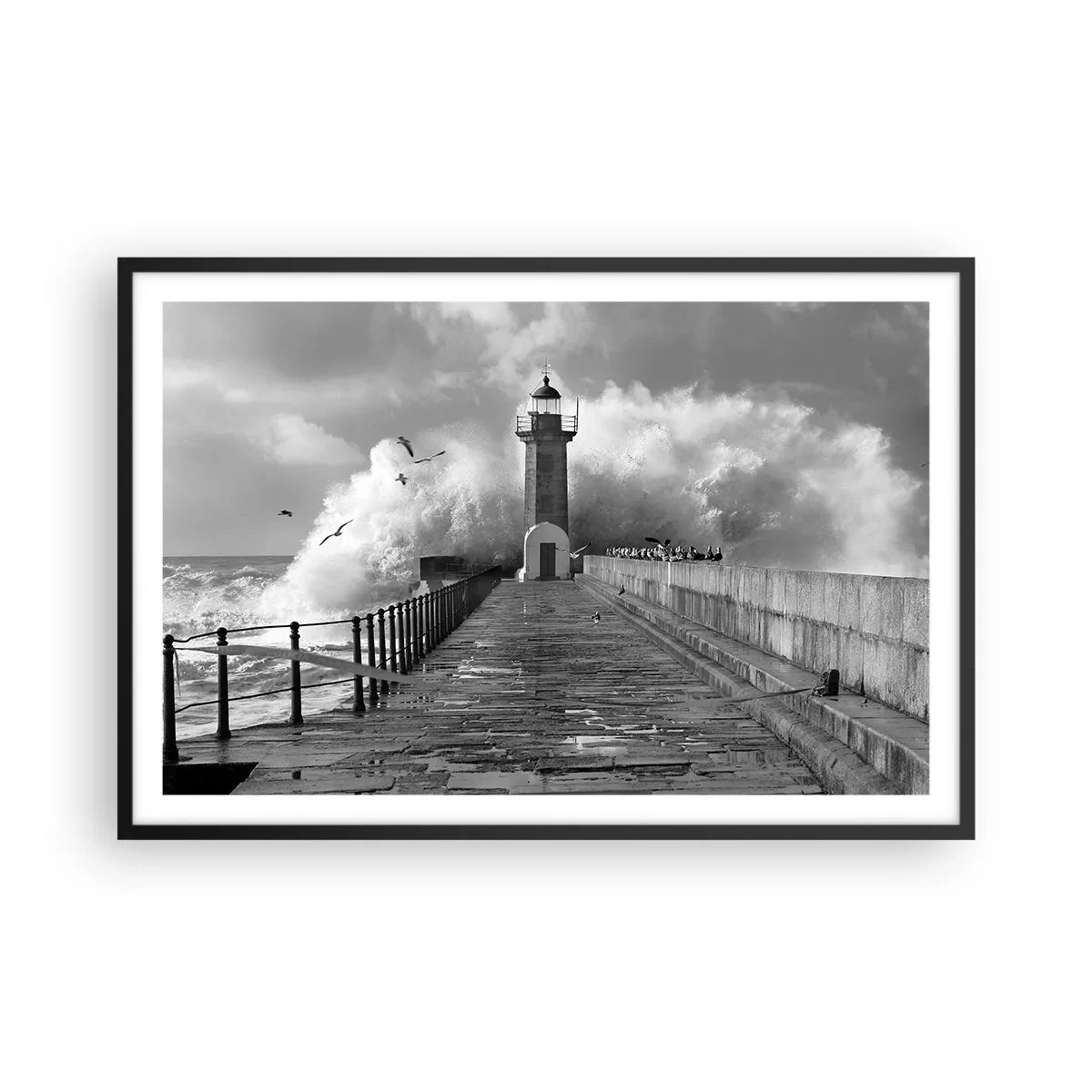 Affiche dans un cadre noir - Poster - Sans peur - 91x61 cm