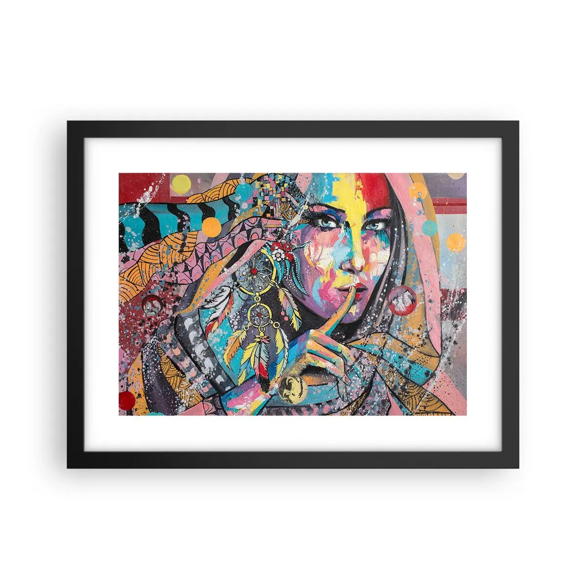 Affiche dans un cadre noir - Poster - Taisez-vous jusqu'à ce que vous compreniez - 40x30 cm