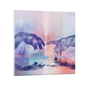 Impression sur verre - Image sur verre - Divine étincelle de vie - 30x30 cm