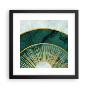 Affiche dans un cadre noir - Poster - Un autre système solaire - 30x30 cm