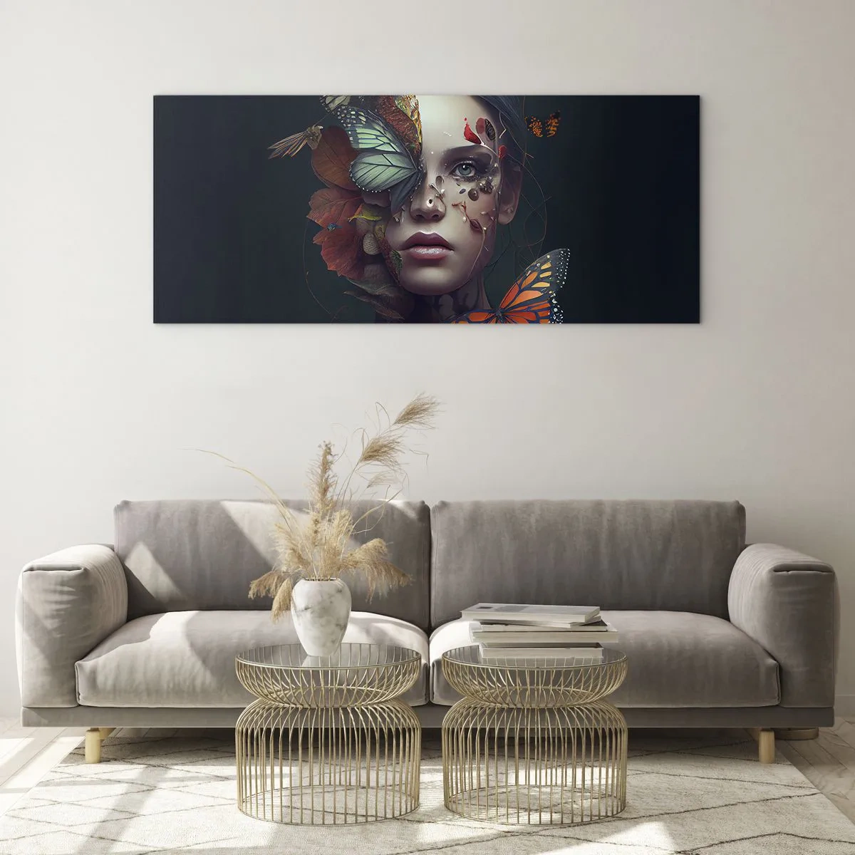 Impression sur verre - Image sur verre - Une merveilleuse métamorphose - 100x40 cm