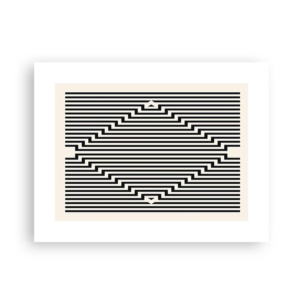 Affiche - Poster - Illusion géométrique - 40x30 cm