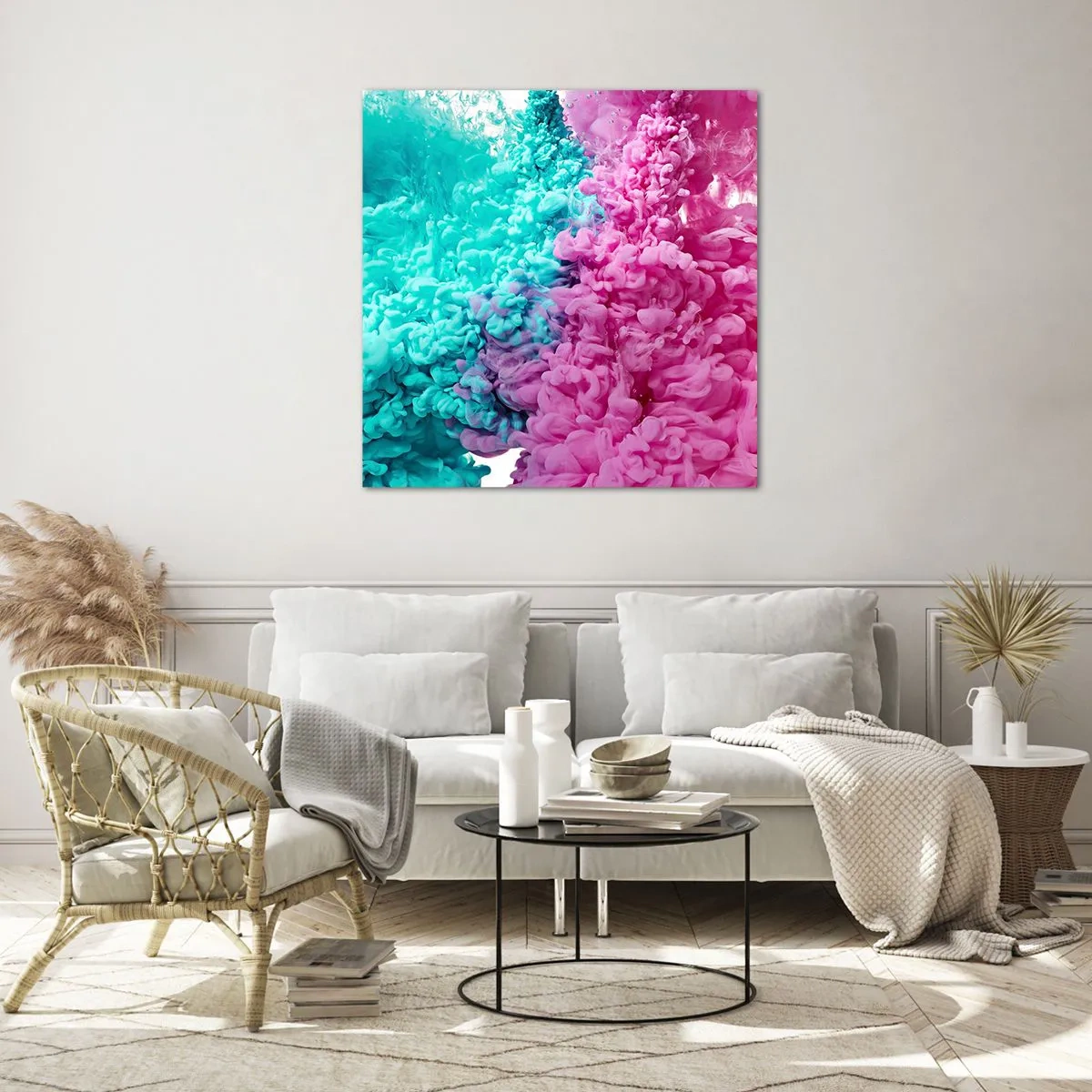 Impression sur verre - Image sur verre - Rencontre finale - 30x30 cm