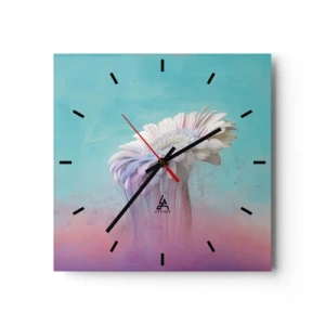 Horloge murale - Pendule murale - Le monde souterrain des fleurs - 40x40 cm