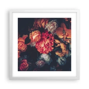 Affiche dans un cadre blanc - Poster - Comme chez les maîtres hollandais - 40x40 cm