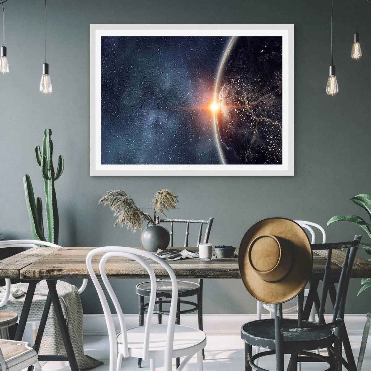 Affiche dans un cadre blanc - Poster - Dans une nouvelle perspective - 100x70 cm