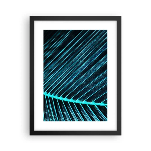 Affiche dans un cadre noir - Poster - Texture verte - 30x40 cm