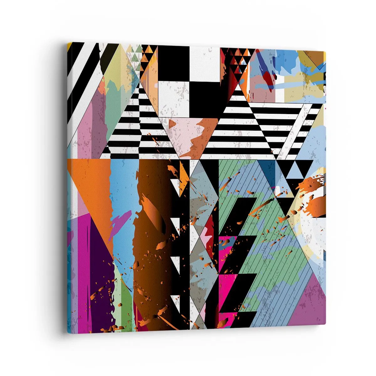 Impression sur toile - Image sur toile - Géométrique et organique - 40x40 cm