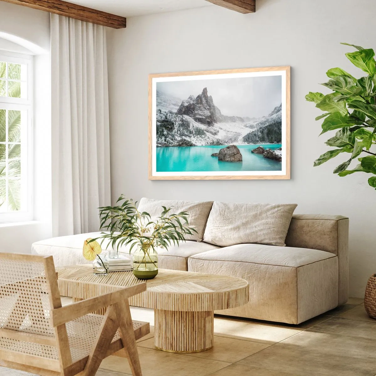 Affiche dans un chêne clair - Poster - Sur ses gardes - 70x50 cm