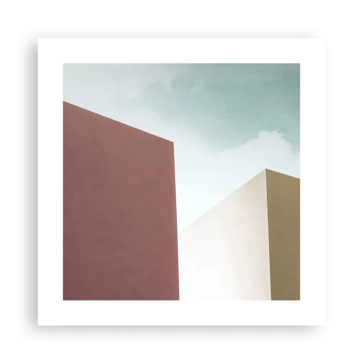 Affiche - Poster - La géométrie d'un été ensoleillé - 40x40 cm