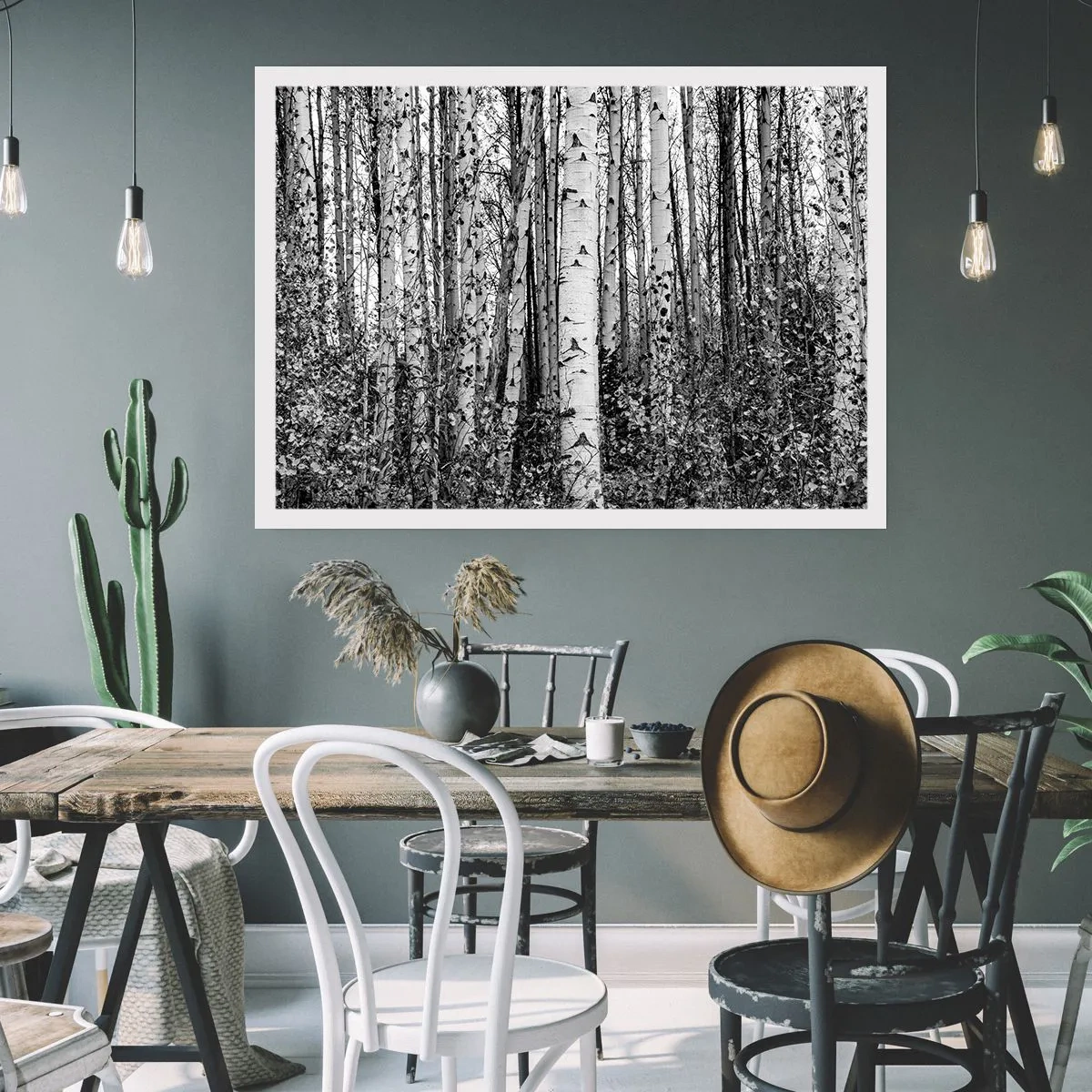 Affiche - Poster - Enchevêtrement de bouleau - 40x30 cm
