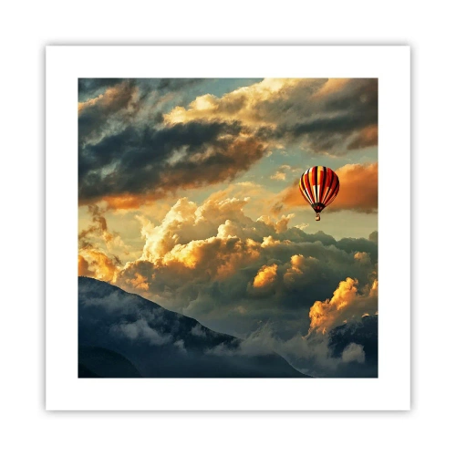 Affiche - Poster - Je vole parce que je veux - 40x40 cm