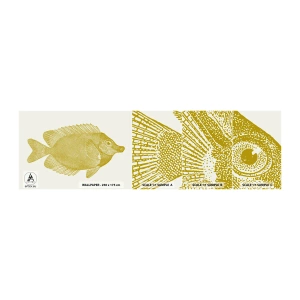 Échantillon De Papier Peint Standard Eco - Du poisson et c'est tout - Poisson, Bord de mer, Animal - 100x30 cm