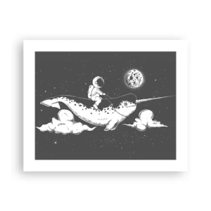 Affiche - Poster - Cavalier de l'espace - 50x40 cm