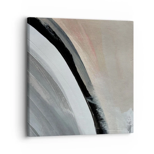 Impression sur toile - Image sur toile - Composition : arc de noir et gris - 30x30 cm