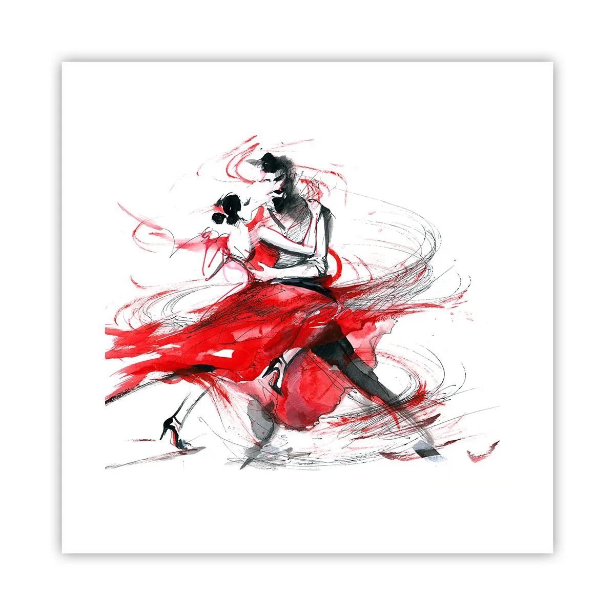 Affiche - Poster - Tango - le rythme de la passion - 40x40 cm
