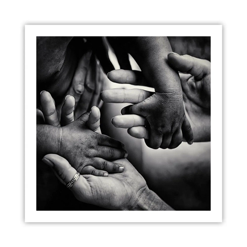 Affiche - Poster - Être humain - 60x60 cm
