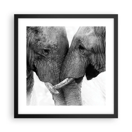 Affiche dans un cadre noir - Poster - Confession sincère - 40x40 cm